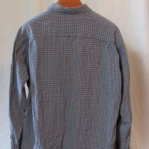 Columbia Mens Green & Black Check Button Down Size XXL 100% Cotton EUC - Picture 4 of 8